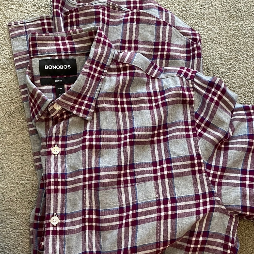 NWOT- Mens long sleeve flannel
